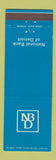 Matchbook Cover - National Bank of Detroit MI