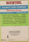 Matchbook Cover - Dixisteel Atlantic Steel Co Atlanta GA 40 Strike