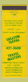 Matchbook Cover - Travel Masters Travel Agency Livonia MI