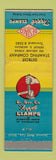Matchbook Cover - Destaco Toggle Clamps Detroit Stamping MI WEAR