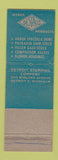 Matchbook Cover - Destaco Toggle Clamps Detroit Stamping MI WEAR