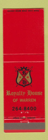 Matchbook Cover - Royalty House of Warren MI