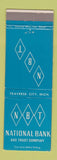 Matchbook Cover - National Bank and Trust Traverse City MI