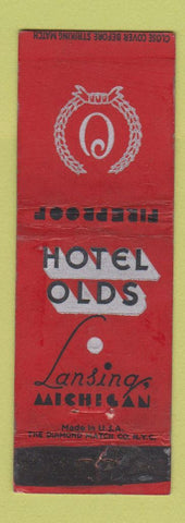 Matchbook Cover - Hotel Olds Lansing MI WORN