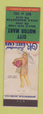 Matchbook Cover - City Motor Mart Cars pinup
