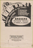Matchbook Cover - Brokers Mortgage Service Camden NJ 40 Strike
