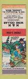 Matchbook Cover - H&H Wine Cellar Lansing MI hillbilly
