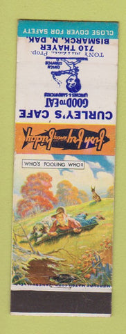 Matchbook Cover - Curley's Cafe Bismarck ND