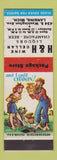 Matchbook Cover - H&H Wine Cellar Lansing MI hillbilly
