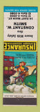 Matchbook Cover - Constant Smith Insurance CA El Gato?