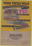 Matchbook Cover - Texas Textile Mills Dalls TX 40 Strike