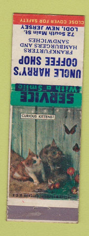 Matchbook Cover - Uncle Harry's Coffee Shop Lodi NJ
