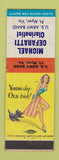 Matchbook Cover - Michael Cefaratti Clarinetist Army Fort Myers VA pinup WEAR #1