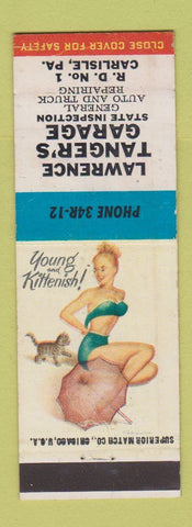 Matchbook Cover - Lawrence Tanger's Garage Carlisle PA pinup
