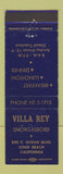Matchbook Cover - Villa Rey Smorgasbord Long Beach CA