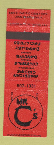 Matchbook Cover - Mr C's Chinese Restaurant Long Beach CA