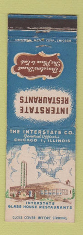Matchbook Cover - Interstate Restaurants Chicago IL