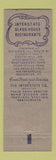 Matchbook Cover - Interstate Restaurants Chicago IL