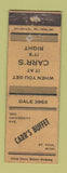 Matchbook Cover - Carr's Buffet St Paul MN WORN
