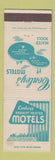 Matchbook Cover - Conley's Motels Irwin Butler Valley Beaver Valley PA