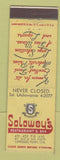 Matchbook Cover - Solowey's Restaurant New York City