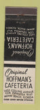 Matchbook Cover - Hoffman's Cafeteria Miami Beach FL