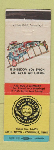 Matchbook Cover - United Glass and Ceramic Workers Union Columbus OH