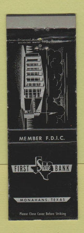 Matchbook Cover - First State Bank Monahans TX