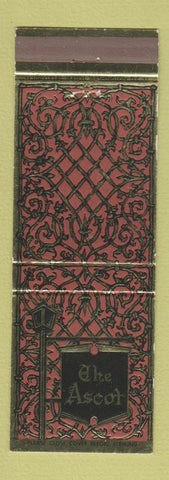 Matchbook Cover - The Ascot Washington DC
