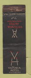 Matchbook Cover - Victoria Hotel Amsterdam WORN
