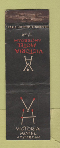 Matchbook Cover - Victoria Hotel Amsterdam WORN