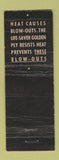 Matchbook Cover - Goodrich Silvertown Shuman Carriage Parts Dept WEAR