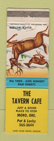 Matchbook Cover - The Tavern Cafe Moro OR WEAR