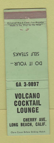 Matchbook Cover - Volcano Cocktail Lounge Long Beach CA WEAR