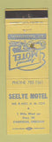 Matchbook Cover - Seelye Motel Oakridge OR WORN