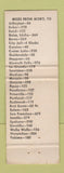 Matchbook Cover - The Tavern Cafe Moro OR