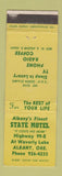 Matchbook Cover - State Motel Albany OR WEAR