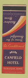Matchbook Cover - Canfield Hotel Dubuque IA Rainbow Room