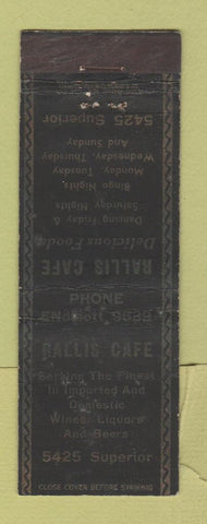 Matchbook Cover - Rallis Cafe WEAR