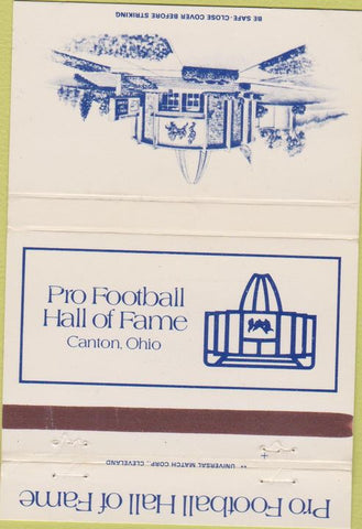 Matchbook Cover - Pro Football Hall of Fame Canton OH NFL 40 Strike