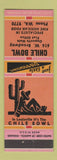 Matchbook Cover - Chile Bowl Mexican Restaurant Louisville KY