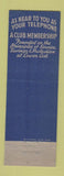 Matchbook Cover - Western States Auto Club St Louis Kansas City MO