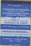Matchbook Cover - Consolidated Engineers Inc Springfield MA 40 Strike