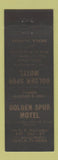Matchbook Cover - Golden Spur Motel Ocala FL