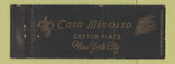 Matchbook Cover - Casa Minasso New York City Full Length