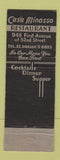Matchbook Cover - Casa Minasso New York City Full Length