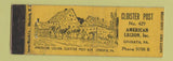 Matchbook Cover - American Legion Cloister Post Ephrata PA WEAR #1 Full Length