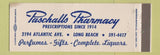 Matchbook Cover - Paschalls Pharmacy Drug Long Beach CA WEAR