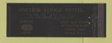 Matchbook Cover - Anchor Lodge Hotel Lorain OH Full Length