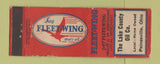 Matchbook Cover - Fleet Wing oil gas Painesville OH WORN BACK